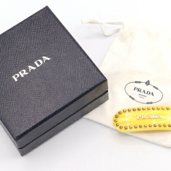 PRADA Yellow Barette - Picture 7 of 7